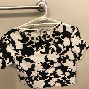 Kate Spade floral crop top